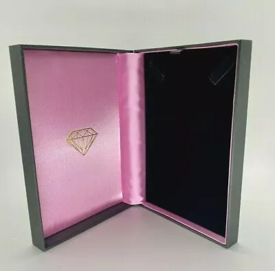 SALE Black Jewellery Gift Box For Pendants / Necklaces - Pink Insert  • £6.99