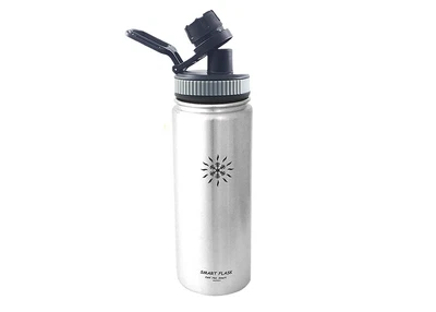$13.95 • Buy Smart Flask Stainless Steel Water Bottle Vacuum Insulated 18 Oz  Sport Lid