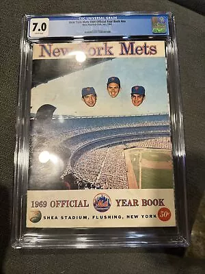 Vintage 1969 Official Yearbook New York Mets Baseball Team CGC 7 • $60