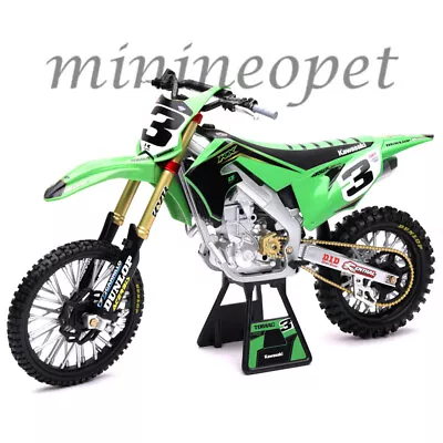 New Ray 49663 Kawasai Kx 450 #3 Dirt Bike Motorcycle 1/6 Eli Tomac Green • $38.90