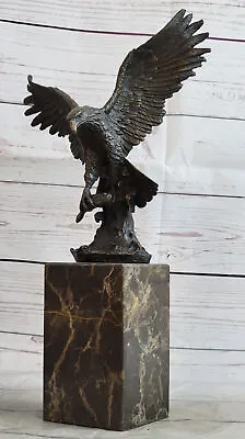 Vintage Detailed American Eagle Architectural Bronze Sculpture Statue SALE Art • $204.50