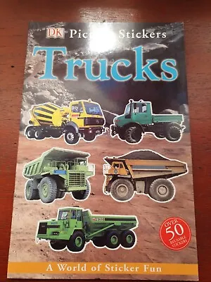 £2.50 • Buy DK Picture Stickers Trucks Sticker Book Truck Digger Wagon Lorry Diggers Lorries