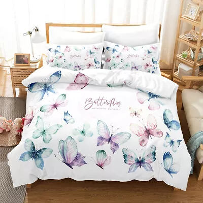 Quilt/Doona/Duvet Cover Set Single/Double/Queen/King Size Bed Pillow Cases • £12.48