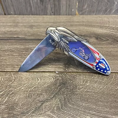 Franklin Mint Harley Davidson Ultimate Chopper Easy Rider Collector Pocket Knife • $27.59