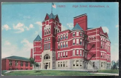 Antique 1910 High School Marshalltown Iowa Postcard • $0.99