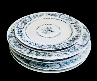 Set For 2 Jammet Seignolles Limoges France Dinner Salat Soup Plates Porcelain • £85.51