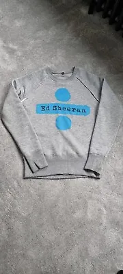 Ed Sheeran Divide Tour Hoodie MEDIUM Grey Jumper Sweater Concert Shirt Unisex • £6