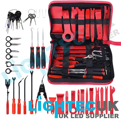 41pcs TRIM STEREO REMOVAL PRY PANEL POPPER TOOL KEYS SET CASE FOR CAR VAN TRUCK • £29.65