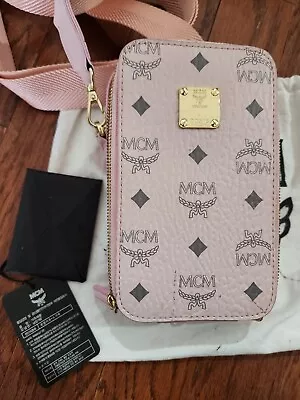 MCM Powder Pink Crossbody Bag Visetos • $300