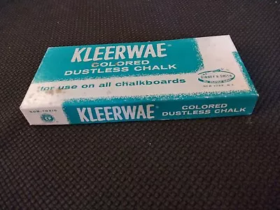 Vintage Kleerware Colored Dustless Chalk Binney & Smith • $9.99