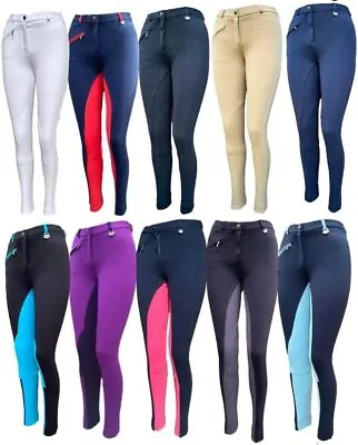 Childrens/Childs/Kids Horse Riding Jodhpurs/jodphurs/Jods  Plain Or Two Tone • £15.99