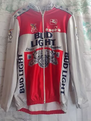 Vintage Giordana Bud Light Eddy Merckx Diadora Cycling Wind Jacket M • $120