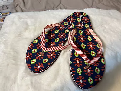 Vera Bradley Flip Flops Sandals Size Large 8/9 New • $8.99