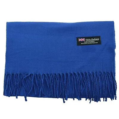 Men Women Unisex 100% CASHMERE Warm Wrap Scarf Pure Solid Colored Wool SCOTLAND • $7.99