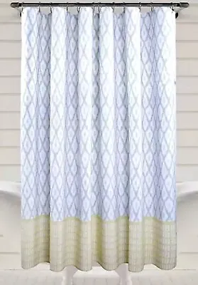 $21.95 • Buy New Sonoma Goods Golden Yellow & Gray Ikat Fabric Shower Curtain 70 X 72 