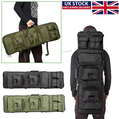 95cm 37  Padded Carry Case For Tactical Hunting Shooting Air Rifle Slip Gun Bag • £18.69