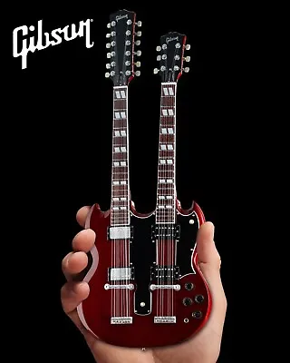 Gibson EDS-1275 Doubleneck Cherry Guitar Replica 1:4 Scale Model • $59.99