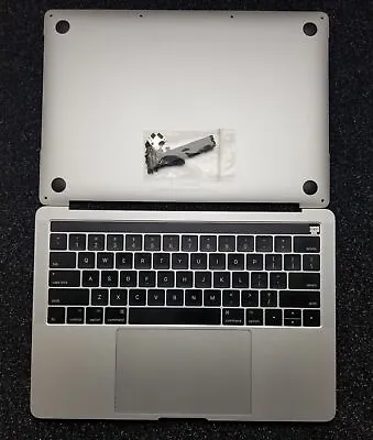 Grd A MacBook Pro 13  A1706 Silver Top Case Keyboard Battery 97% TrackPad Cover • $89.99