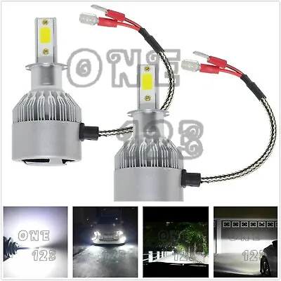 H3 6000K White CSP LED Headlights Bulbs Conversion Kit High Low Beam Fog Lights • $14.38