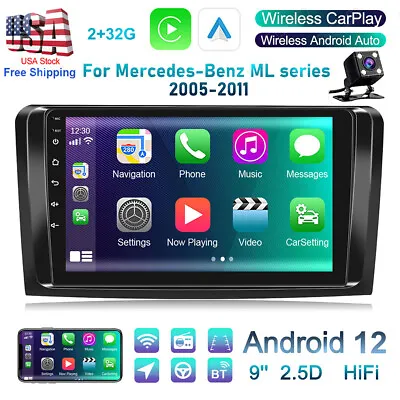 Android 12 For Mercedes Benz Ml Gl Ml350 Gl320 X164 Car Radio Stereo Gps Carplay • $151