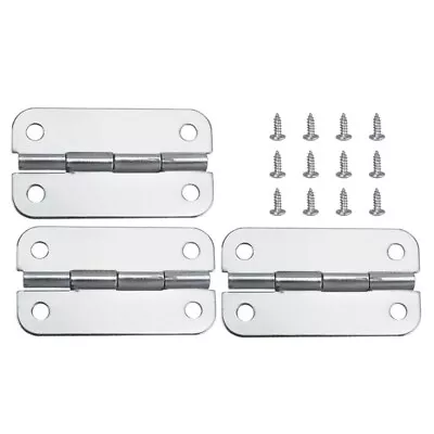 Durable Stainless Steel Hinges & Screws Set For Igloo Cooler Parts Pack Of 3 • $23.86