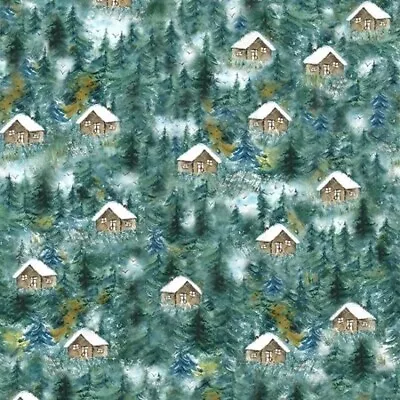 Cabin In The Woods By Hoffman Fabrics - Aspen Cabins  #V5222-367 • $13.70