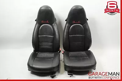 97-04 Porsche Boxster 986 Front Right & Left Complete Seat Set Of 2 Pc Black • $1200