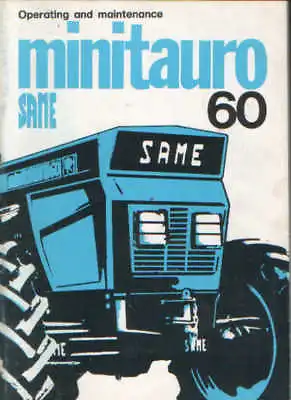£22.99 • Buy Same Tractor Minitauro 60 Operators Manual