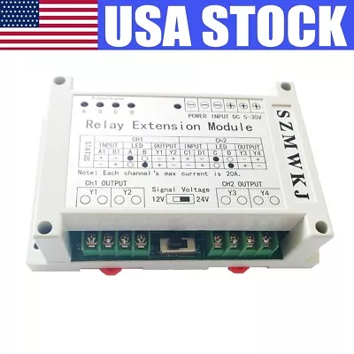 5-30V Relay Extension Module 2 Channel 40A For 12V/24V DC Brush Motors DC Loads • $35.99