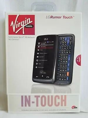 New LG Rumor Touch LN510 Black Virgin Mobile Cellular Phone Assurance State Cell • $98