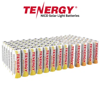Tenergy AA NiCD 1000mAh 1100mAh Batteries For Solar Garden Lights LOT • $14.98