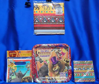 MADAGASCAR Party # 4  Plates Safari Tablecover  Loot Bags Safari Napkins • $19.99