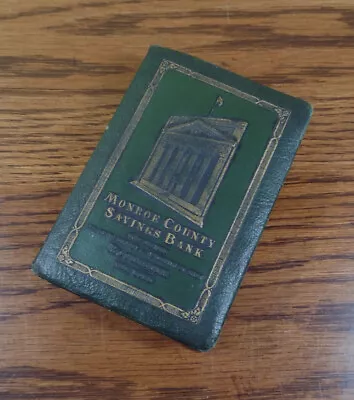 Vintage Monroe County Savings Book Bank  - Rochester NY - Bankers Utilities Co • $30