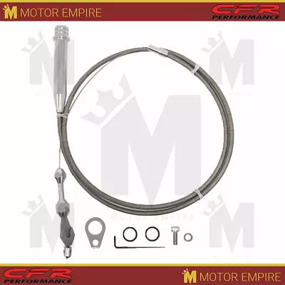 Fit Ford C-4 C4 Transmission Kickdown Cable Kit Braided Stainless Steel • $47.49