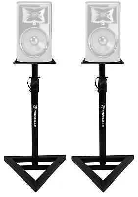 2) Rockville Adjustable Studio Monitor Speaker Stands For JBL 308P MKII Monitors • $64.95