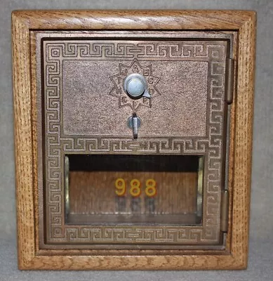 Antique USPS P O Post Office Box DoorBank With Combination • $78