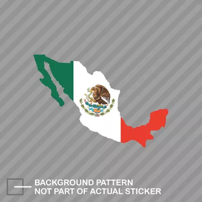 Mexico Shaped Mexican Flag Sticker Decal Vinyl Mexico Flag Mx • $4.99