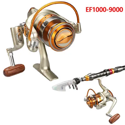 $22.43 • Buy EF1000-9000 Metal 12BB Bearing Saltwater Spinning Drag Fishing Reels NEW
