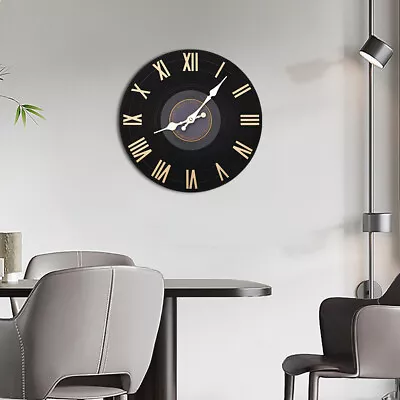 12inch Resin Home Office Metal Wall Clock Living Room Study Bed Room Decor • £15.95