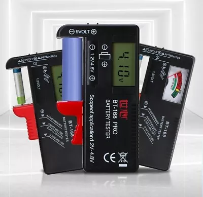 Universal Battery Gauge For D-Cell C-Cell AA AAA 6F22 9V CR2032 LR44 L736 • $29.99