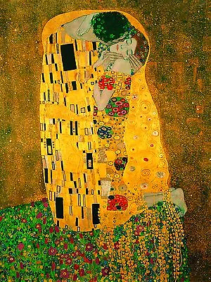 Gustav Klimt The Kiss Poster 70cm X 60cm  Print Painting Art Vintage • $39.99
