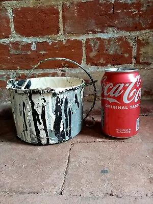 Vintage Well Used Paint Kettle/carry Can With Handle • £29.99