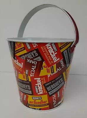 VTG Ohio Art Pressed Metal Tin Litho Toy Sand Pail Bucket Hershey's Advertising • $25