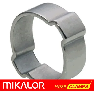 £3.30 • Buy 10 Or 20 Pack | DOUBLE EAR HOSE CLIP O CLAMP MIKALOR | ZINC PLATED STEEL