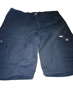 Marc Ecko Cargo Shorts Mens Size 34 Black Striped Cut & Sew • $20