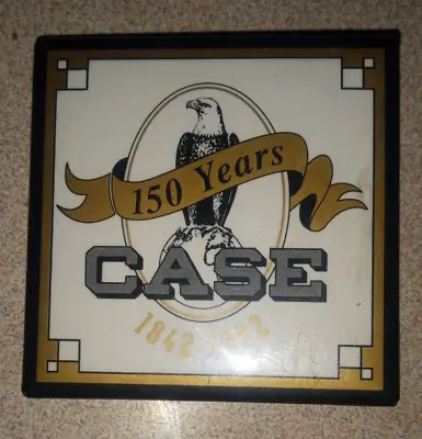 Vintage 1842-1992 150 Years JI Case Tractor Company Advertising Employee Pin 2x2 • $5
