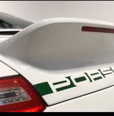 Deckled Spoiler Wing Custom Decal For Porsche 911 2004-2011 997 997.2 • $40