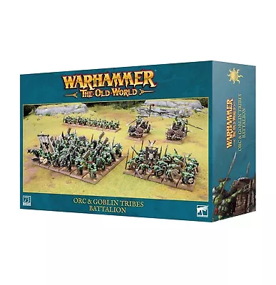 Warhammer The Old World Orc & Goblin Tribes Battalion Fantasy Pre-Sale 4-6 • $144.50