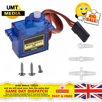 SG90 Micro Servo Motor 9G RC Robot Arm Helicopter Airplane Remote Control • £3.60