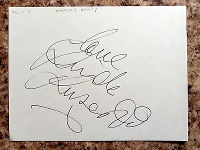 Linda Lusardi Page 3 The Sun  Emmerdale  Personally Signed Album Page AFTAL COA • £9.99